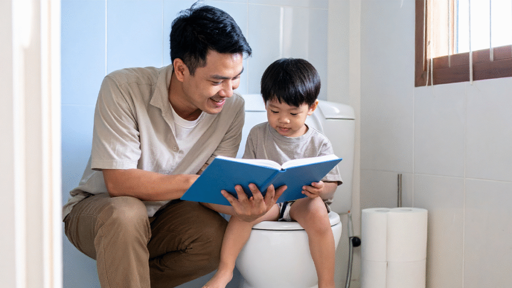 mahremiyet duygusuyla tuvalet eğitimi alan çocuk. Çocuklarda Tuvalet Eğitimi