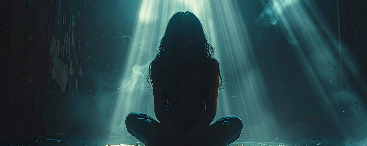 kaygı ve anksiyete Kaygıdan çıkış yolunu arayan kişi temsili illüstrasyonu.